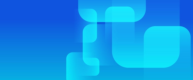 Blue vector abstract geometrical shape modern banner For website banners brochure posters flyer card and cover