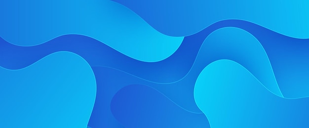 Blue vector gradient abstract banner design Graphic design element modern style concept for background banner flyer card wallpaper cover or brochure