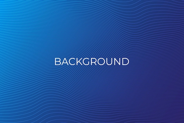 Blue wave background with lines