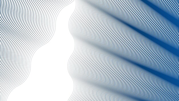 Blue wave stripes line abstract background