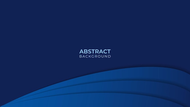 blue wave vector background abstract overlap blue template design