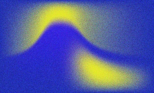 Blue yellow vibrant gradient color background Grain texture design Vector illustration