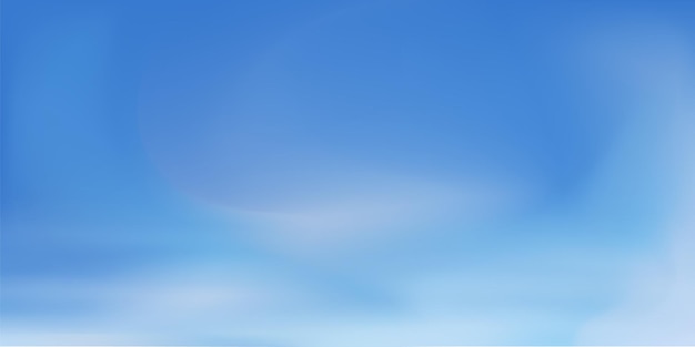 Blurred backdrop with fluffy white and soft clouds with ocean blue tones modern gradient texture for