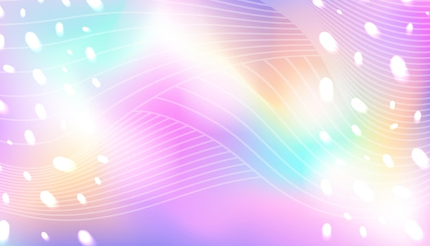 Blurry princess crystal mesh banner background abstract rainbow glare stock vector illustration in