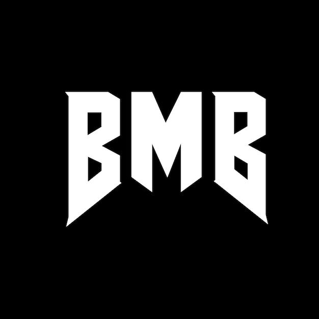 BMB letter logo design for technology company BMB logo design black and white color combination BMB logo BMB vector BMB design BMB icon BMB alphabet BMB typography logo design