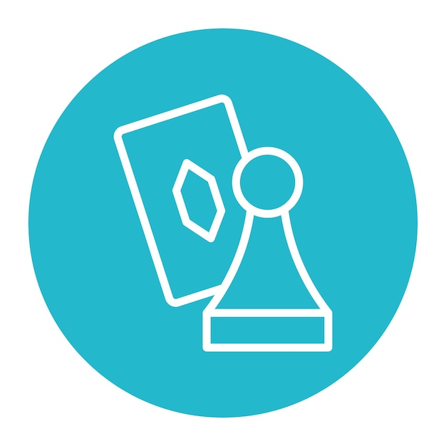 board game icon vector image can be used for game design
