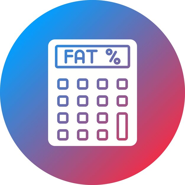 Body Fat Percentage icon vector image Can be used for Fitness at Home