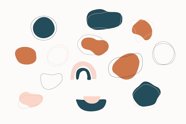 Boho Shape with pastel Color Design