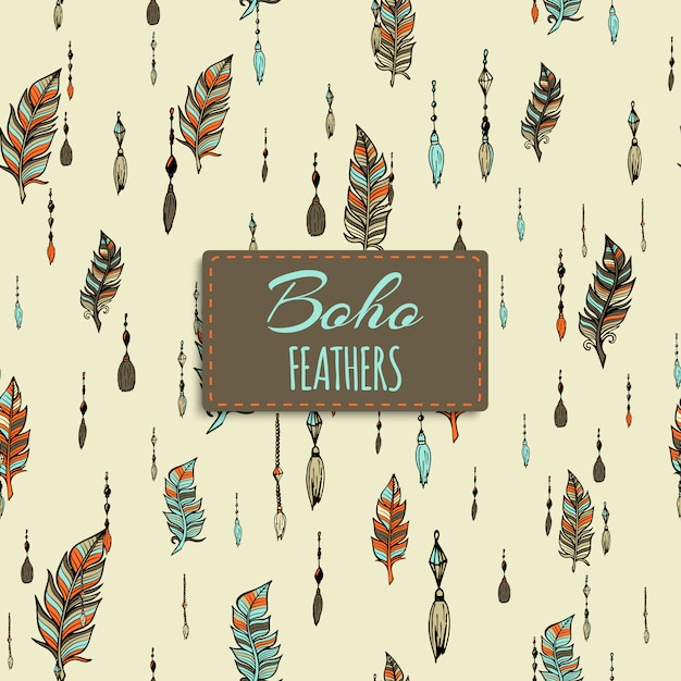 Boho style pattern design