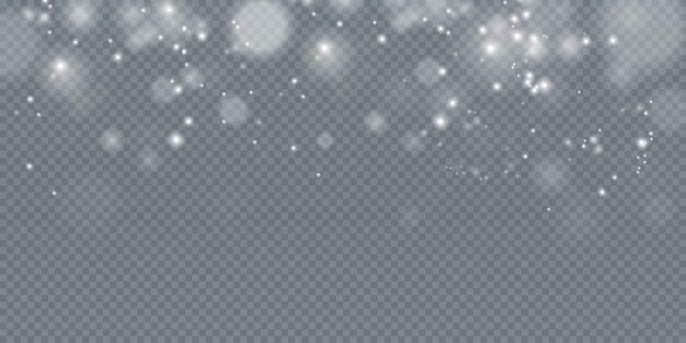 bokeh light lights effect background white png dust light christmas background of shining dust