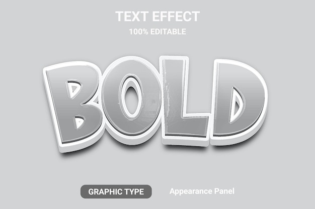 bold 3d text effects