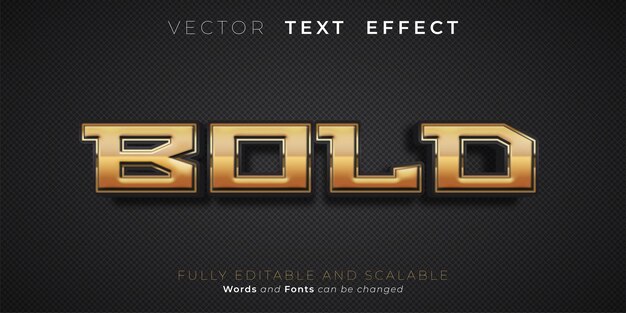 Bold editable 3d style text tittle