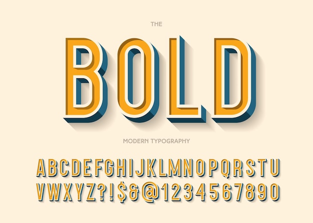 bold font colorful 3d style modern typeface trend typography for party poster t shirt promotion label special offer cool alphabet vector illustration 10 eps