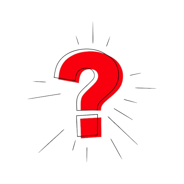 Bold Red Question Mark A Simple Yet Powerful Symbol