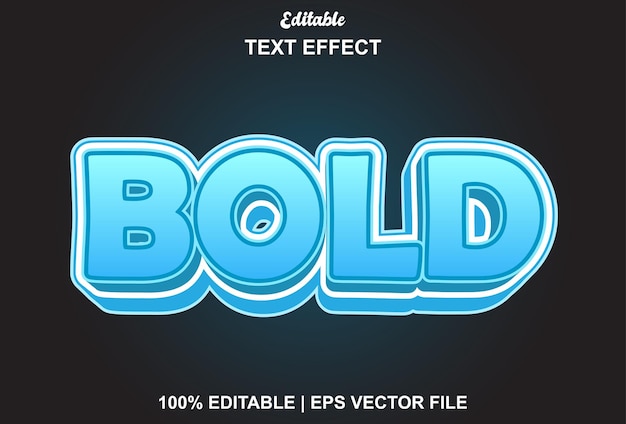 Bold text effect with blue color for promotion