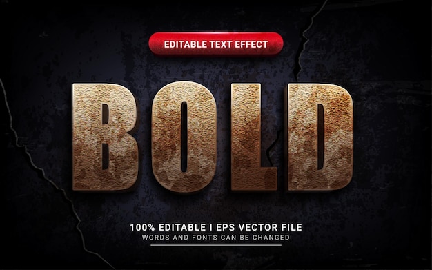 Bold text effect