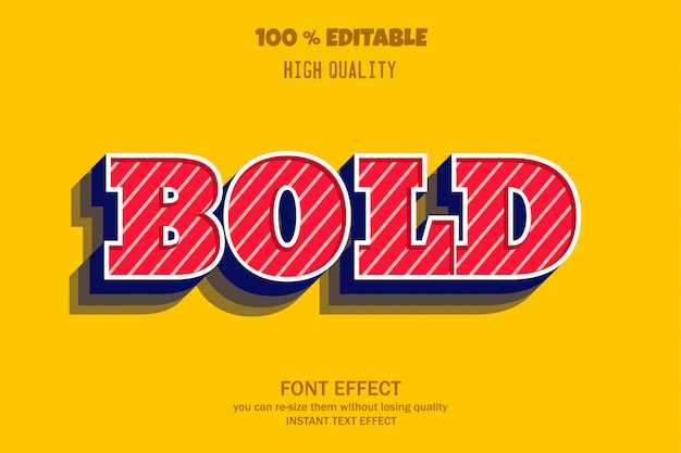 bold text,  font effect