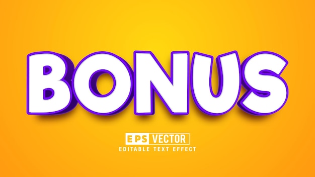 bonus 3d editable text effect vector file with cute background