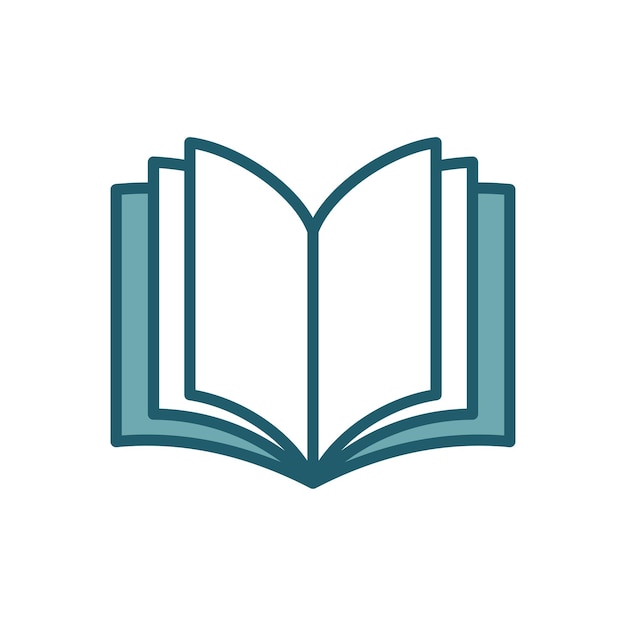 book icon vector design template simple and clean