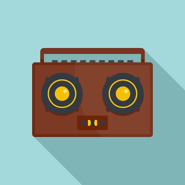 boombox icon flat illustration of boombox vector icon for web design