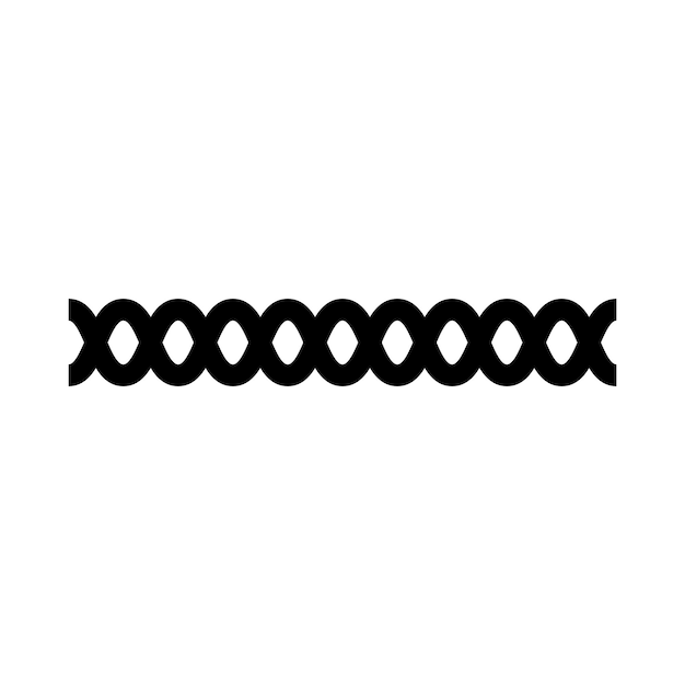 border frame wavy line divider geometric shape element horizontal zigzag seamless pattern stroke outline illustration