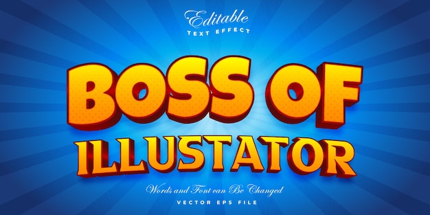 boss of illustrator text effect design