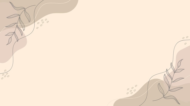 Botanical Beige Background