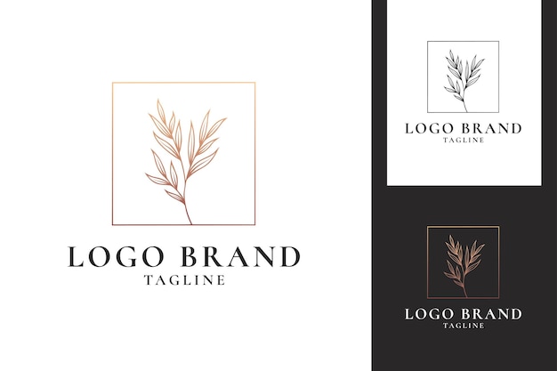 Botanical logo template