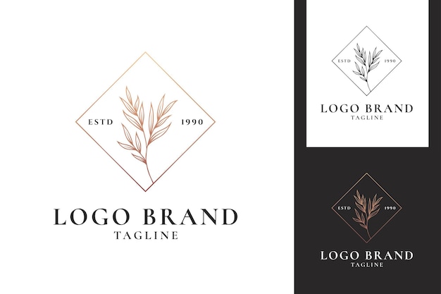 Botanical logo template