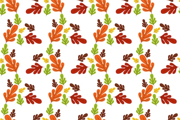 Botanical seamless pattern background with herbs and plants flowers and leaves