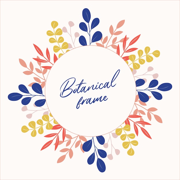 Botanical vector frame.