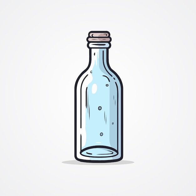 Bottle Vector Illustration Clean Style