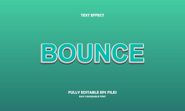 bounce text effect