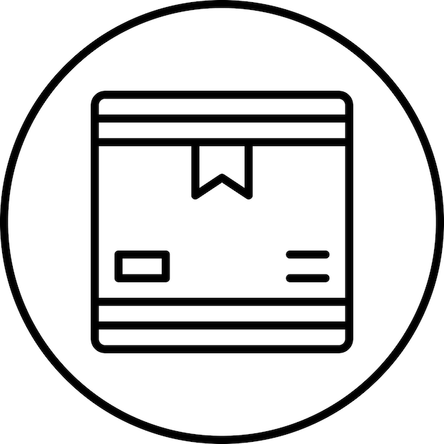 Box vector icon illustration of Office Stationery iconset