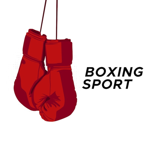 boxing gloves vector illustration Concept of national sport boxing fight self defense Vector