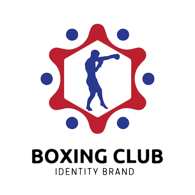 Boxing logo design vector file for graphic designer or web developer