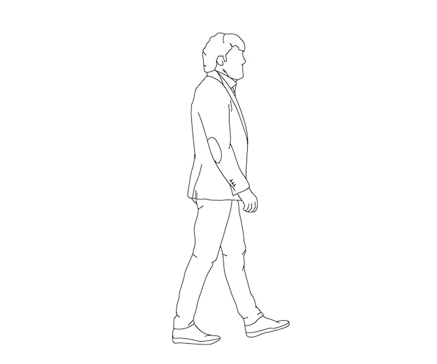 Boy Man Line art Drawing