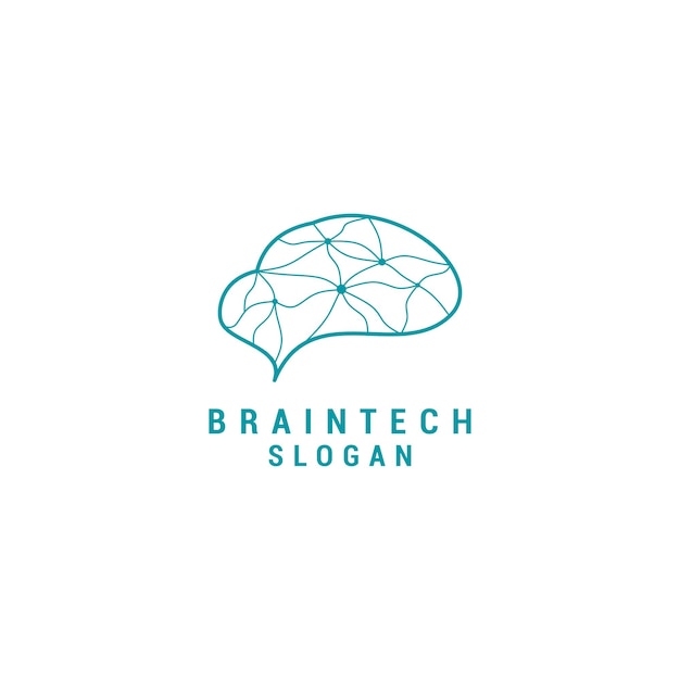 Brain logo design icon vector