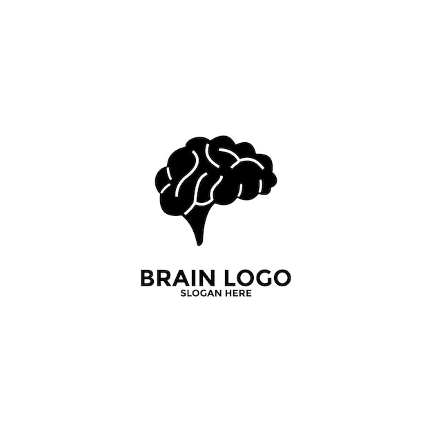 brain logo design vector template think idea concept brain storm power thinking brain logotype icon