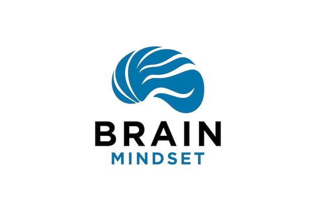 Brain Logo design vector template Think idea