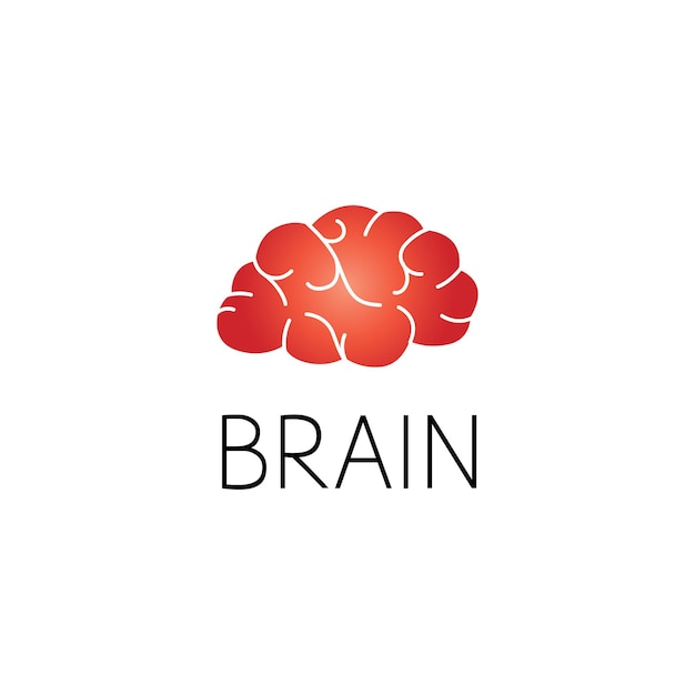 Brain logo graphic design concept. Editable brain element, can be used as logotype, icon, template in web and print