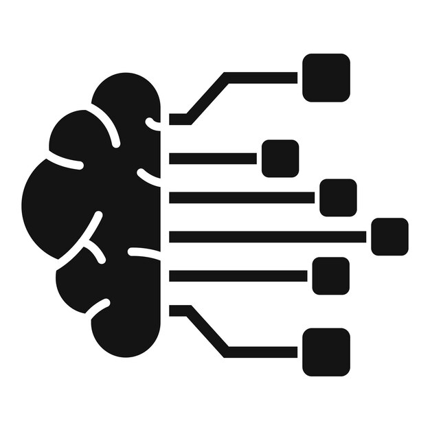 Brain support care icon simple vector Power education