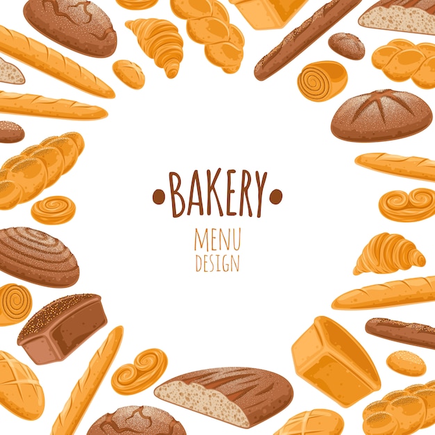 Bread background.  bakery products.