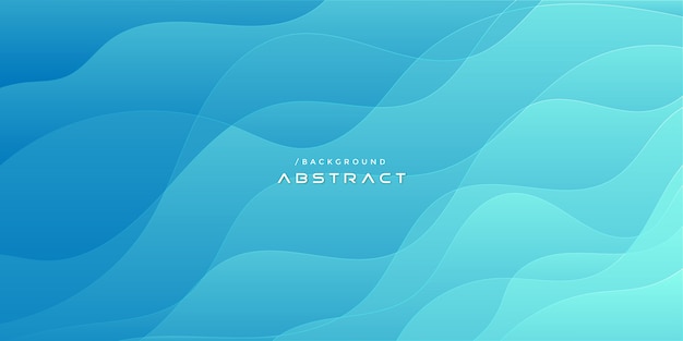 bright abstract blue gradient wavy shape background