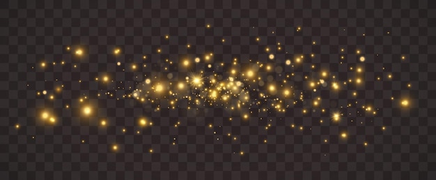 Bright beautiful sparks on a background