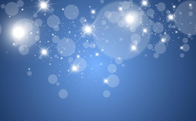 bright beautiful starvector illustration of a light effect on a transparent background