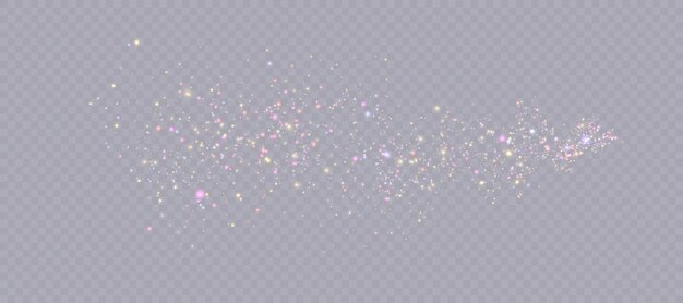Bright Christmas glitter background design Bokeh light effect of an explosion of flickering