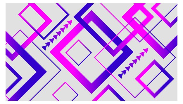 Bright colorful gradient geometric square shape on dark purple background Vector eps10