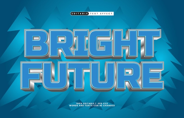 bright future editable text effect with a school and kids text style