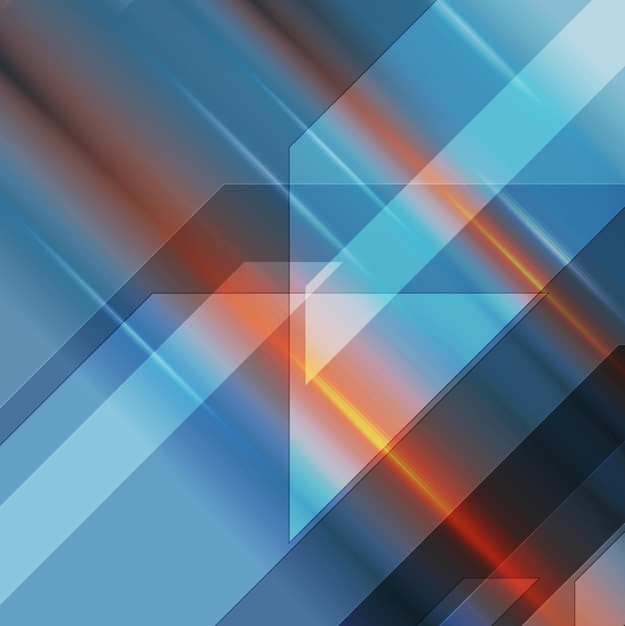 Bright geometric technology background